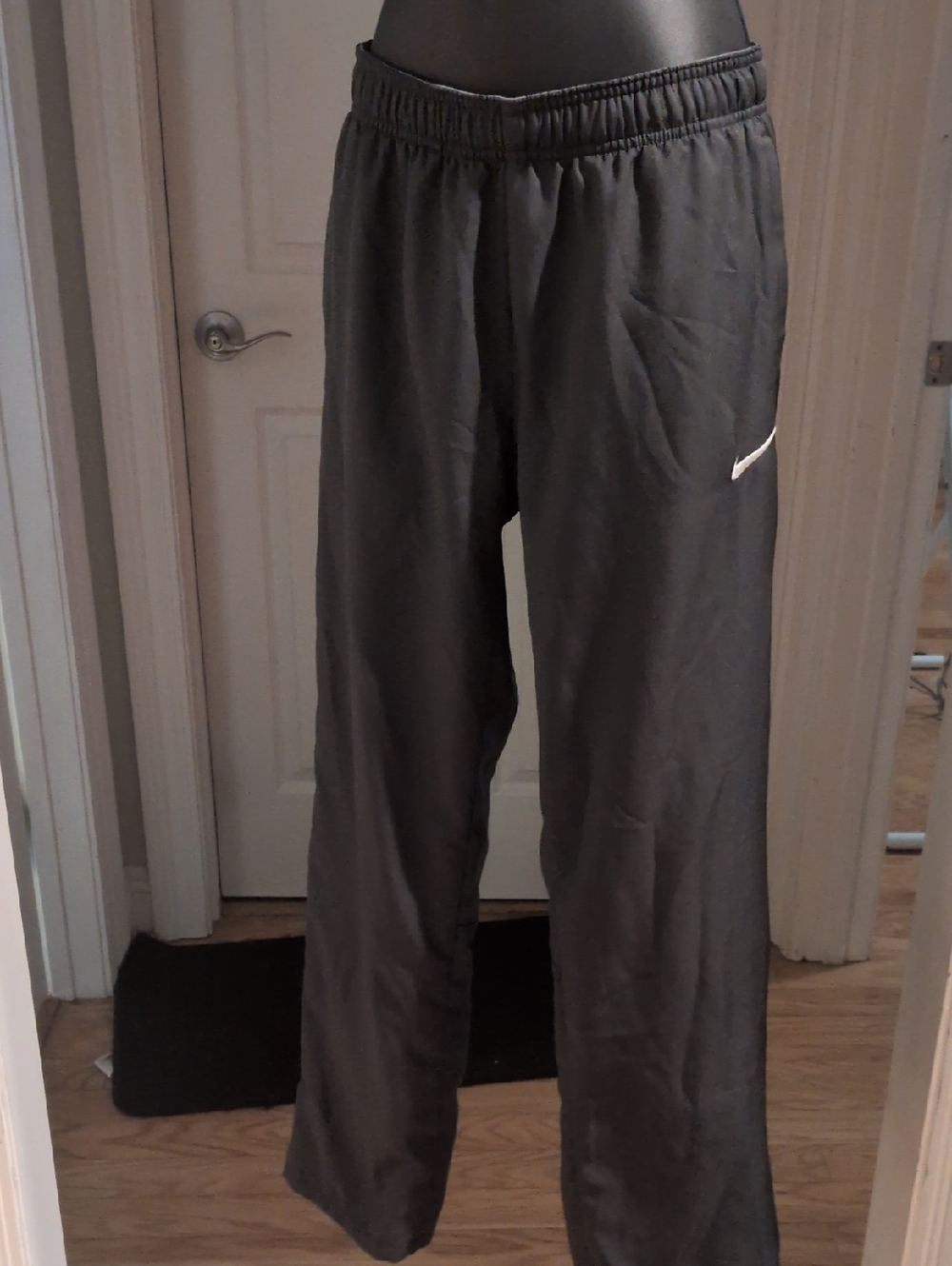 Nike Black Sweatpants with White Swoosh